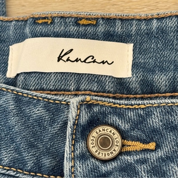 KanCan Medium Wash High Rise Trouser Wide Leg Jeans 13/30 - Picture 6 of 8